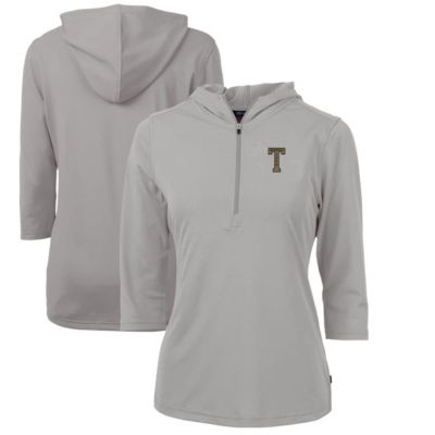 Georgia Tech Yellow Jackets NCAA Vault Virtue Eco Pique Recycled Half-Zip Pullover Hoodie