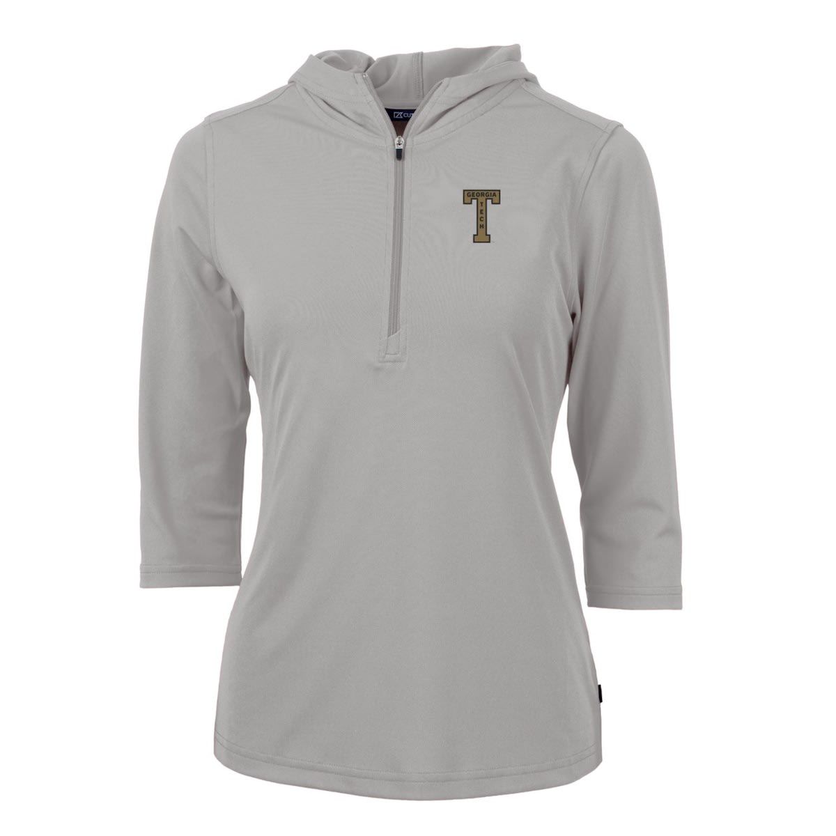 Georgia Tech Yellow Jackets NCAA Georgia Tech Jackets Vault Virtue Eco Pique Recycled Half-Zip Pullover Hoodie