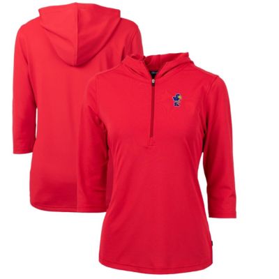 NCAA Kansas Jayhawks Vault Virtue Eco Pique Recycled Half-Zip Pullover Hoodie