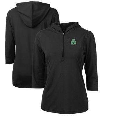 NCAA Marshall Thundering Herd Vault Virtue Eco Pique Recycled Half-Zip Pullover Hoodie