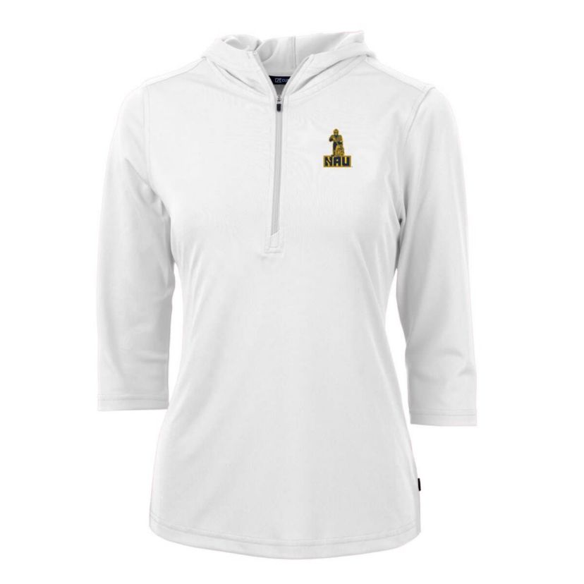 NCAA Northern Arizona Lumberjacks Vault Virtue Eco Pique Recycled Half-Zip Pullover Hoodie