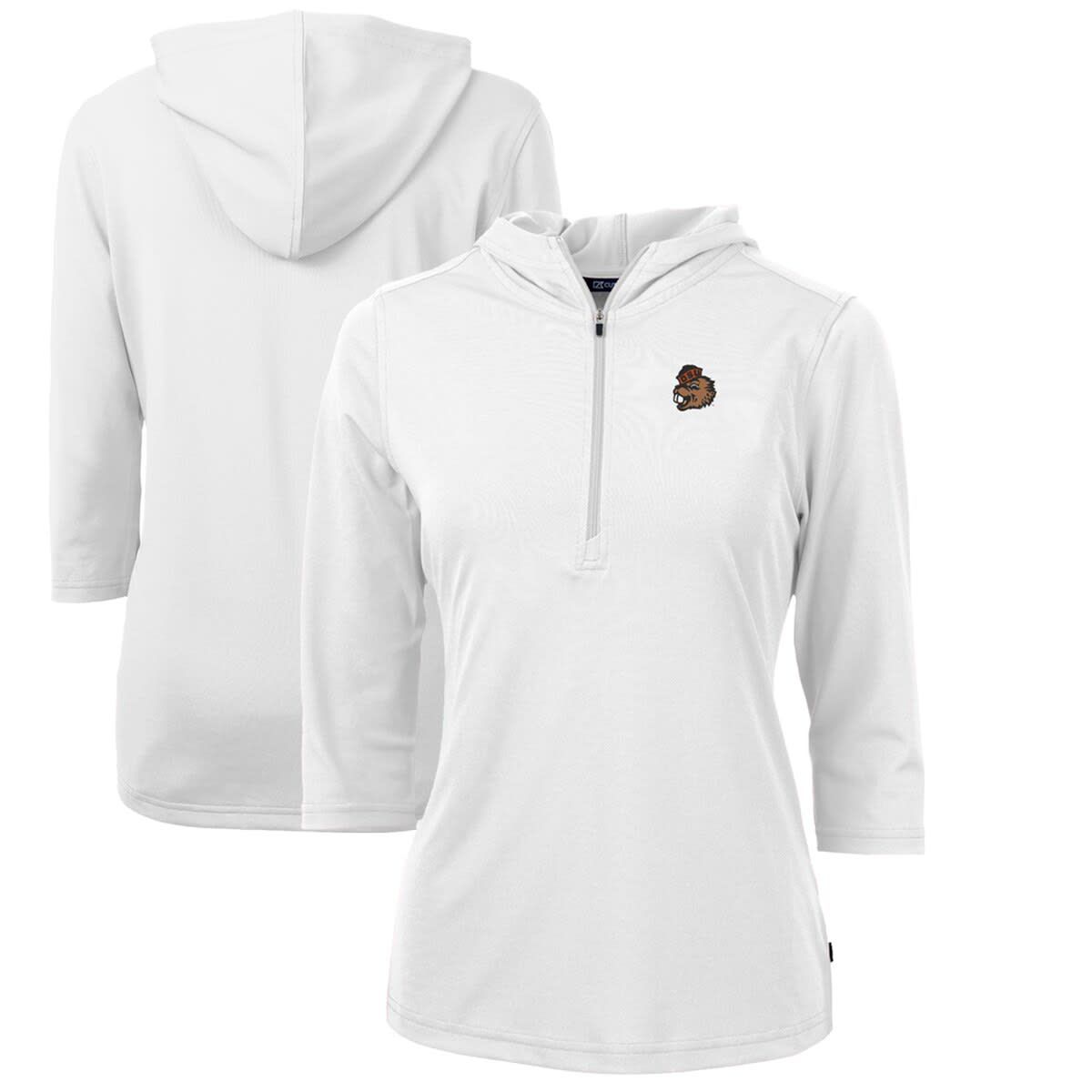NCAA Oregon State Beavers Vault Virtue Eco Pique Recycled Half-Zip Pullover Hoodie