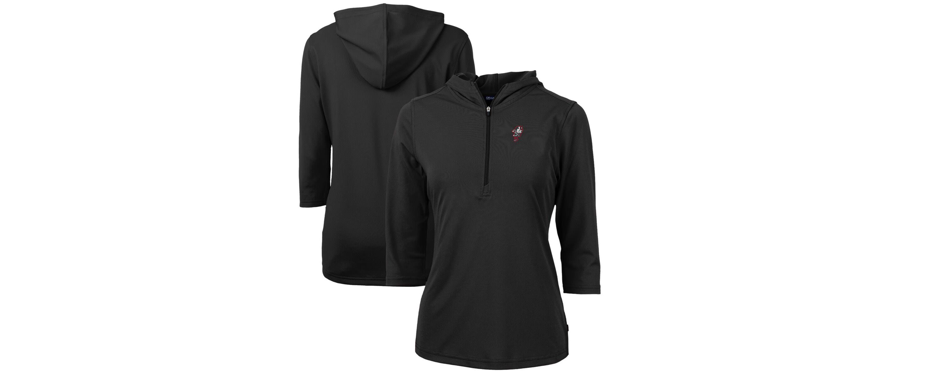 NCAA Ohio State Buckeyes Vault Virtue Eco Pique Recycled Half-Zip Pullover Hoodie