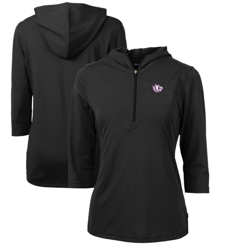 NCAA TCU Horned Frogs Vault Virtue Eco Pique Recycled Half-Zip Pullover Hoodie