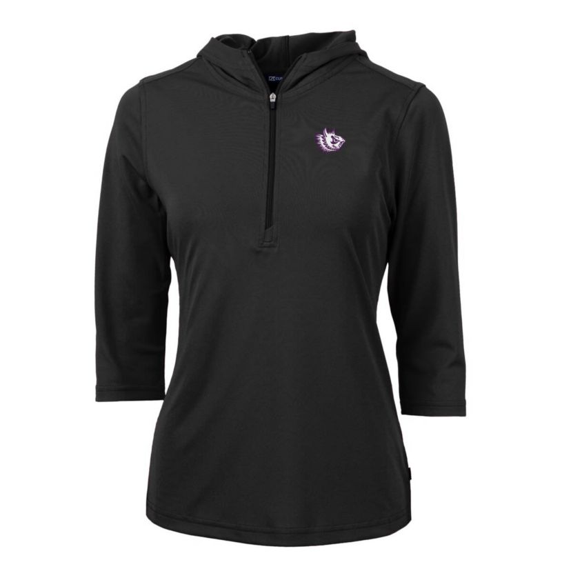 NCAA TCU Horned Frogs Vault Virtue Eco Pique Recycled Half-Zip Pullover Hoodie