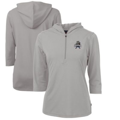 NCAA Utah State Aggies Vault Virtue Eco Pique Recycled Half-Zip Pullover Hoodie