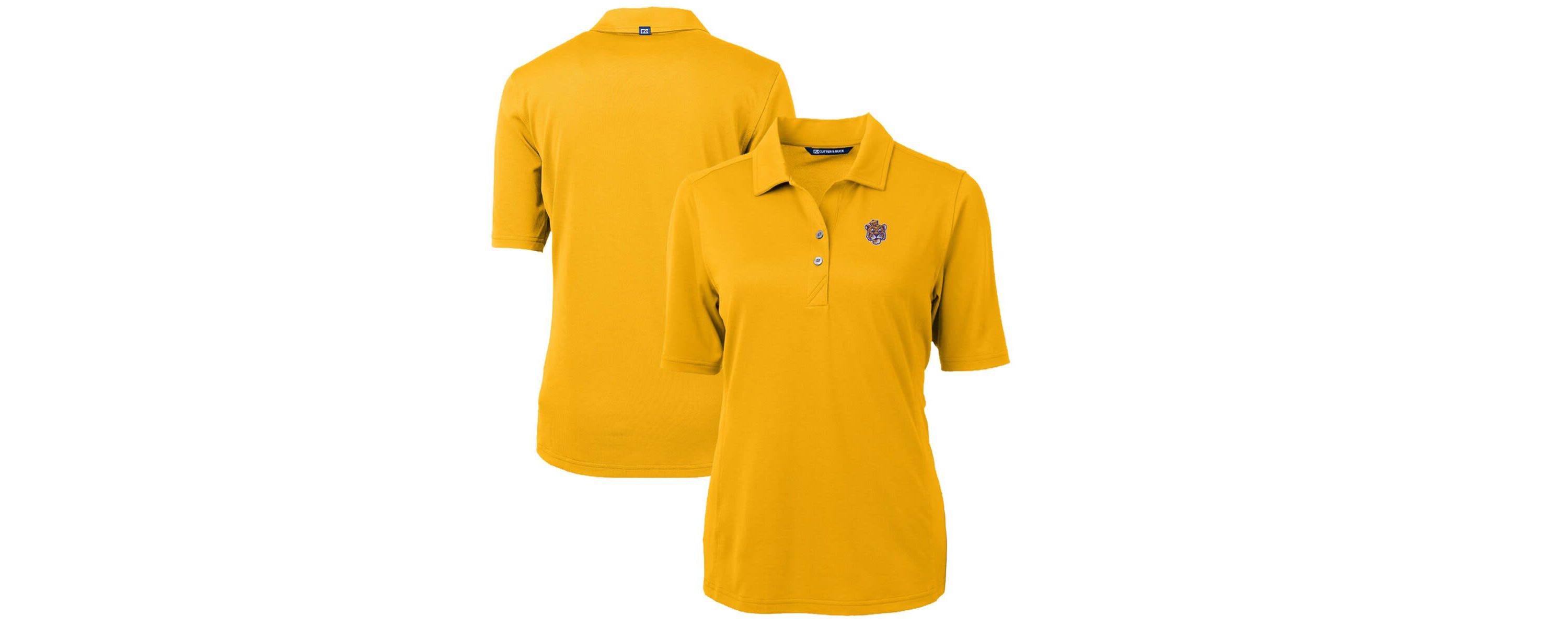 NCAA LSU Tigers Team Virtue Eco Pique Recycled Polo