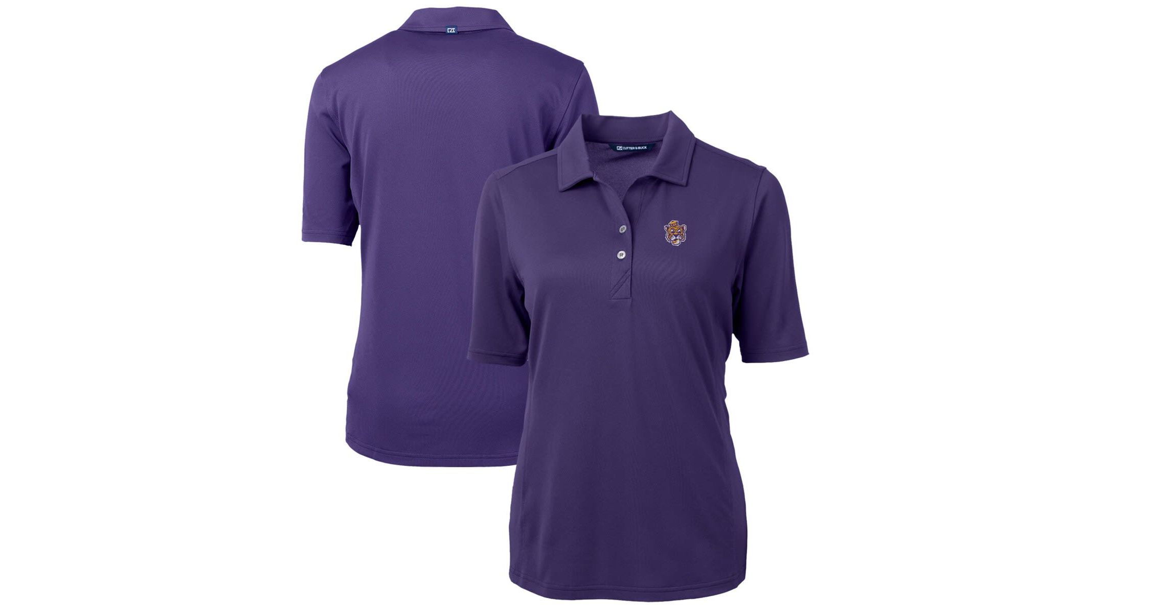 NCAA LSU Tigers Team Virtue Eco Pique Recycled Polo