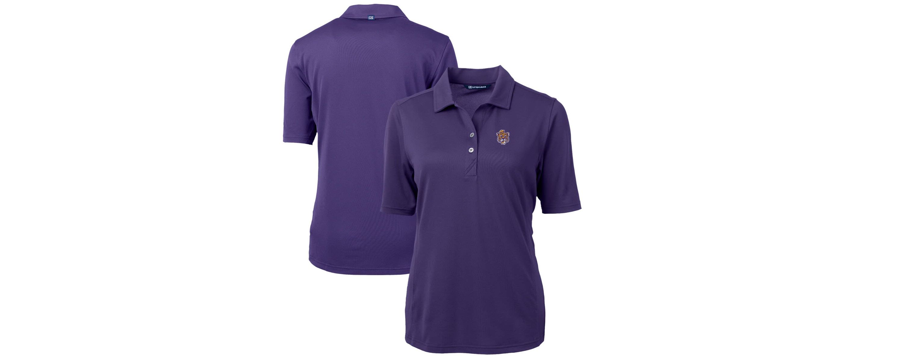 NCAA LSU Tigers Team Virtue Eco Pique Recycled Polo