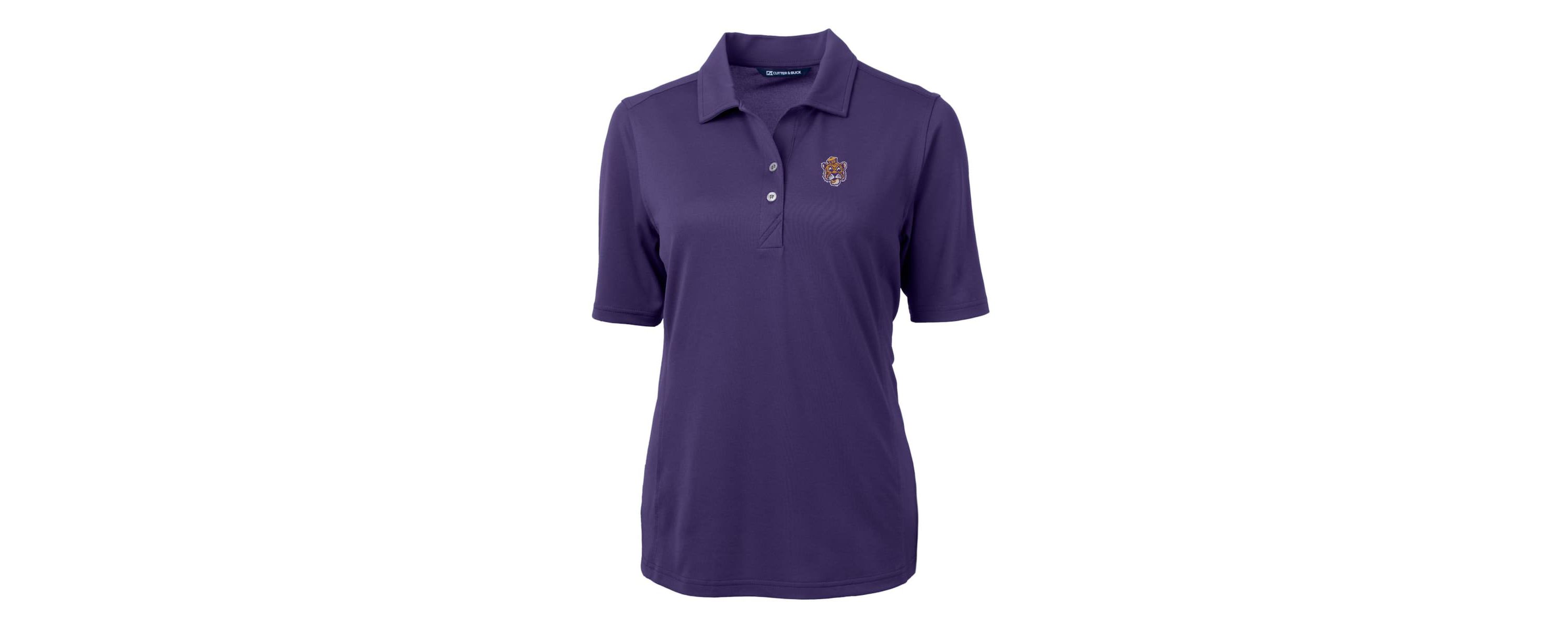 NCAA LSU Tigers Team Virtue Eco Pique Recycled Polo