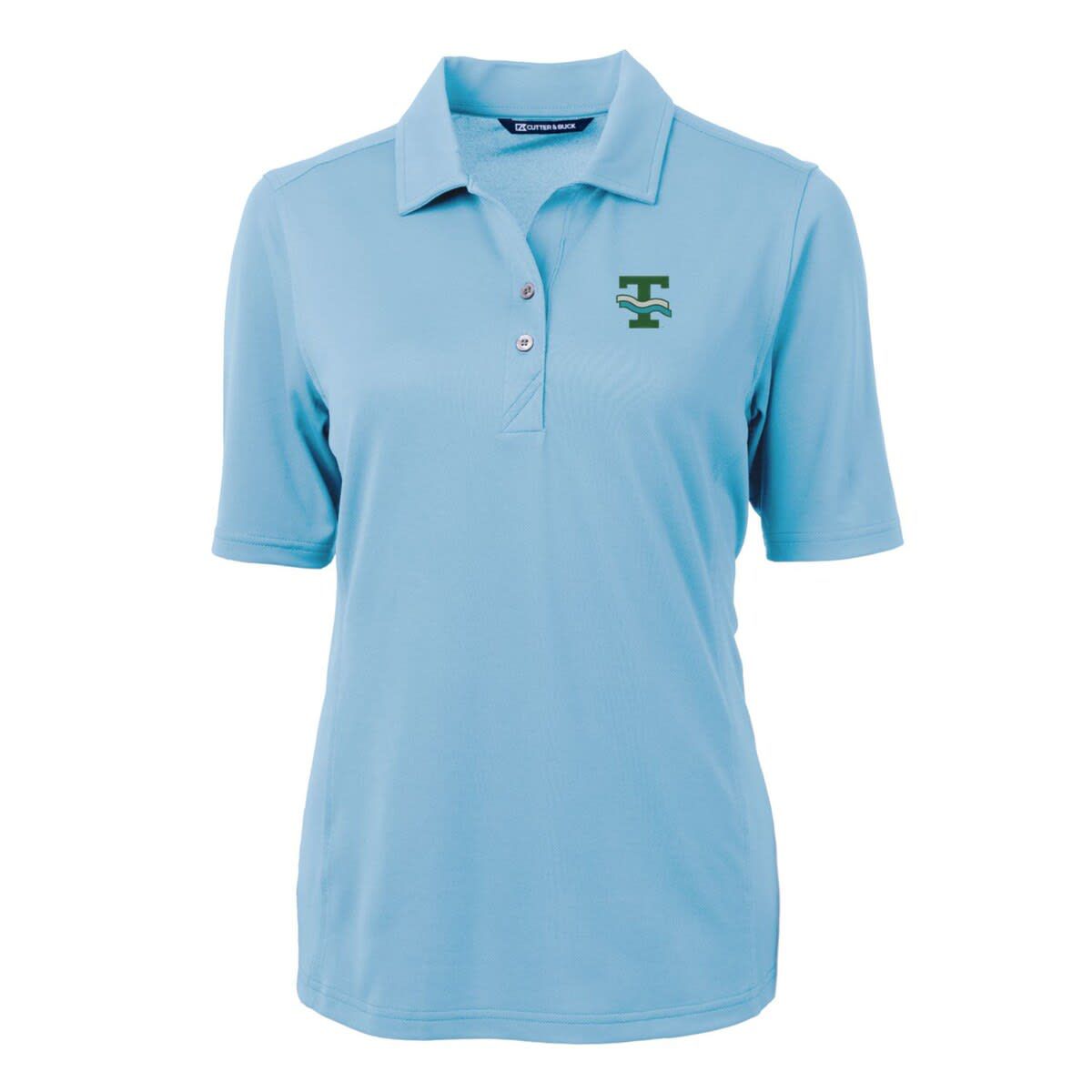 Tulane Green Wave NCAA Light Tulane Wave Team Virtue Eco Pique Recycled Polo