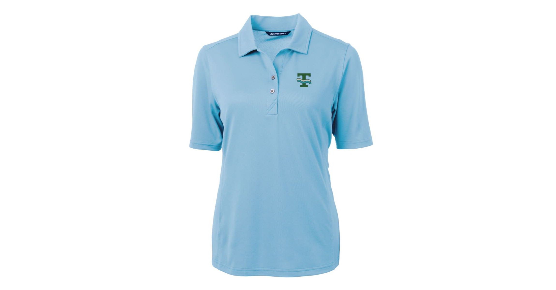 Tulane Green Wave NCAA Light Tulane Wave Team Virtue Eco Pique Recycled Polo