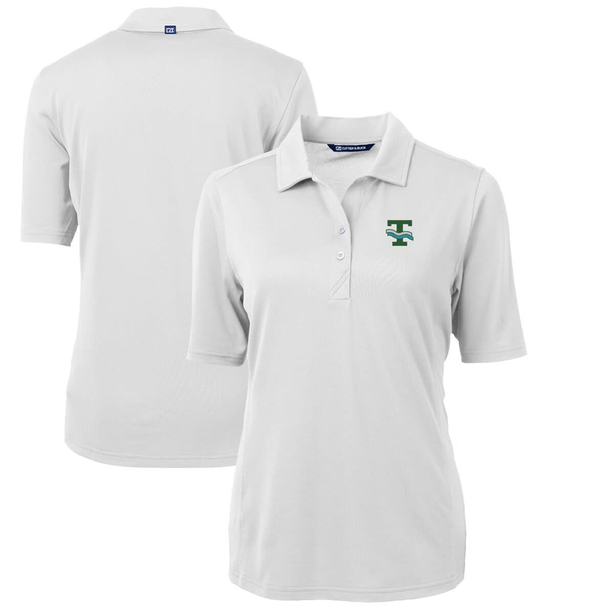Tulane Green Wave NCAA Tulane Wave Team Virtue Eco Pique Recycled Polo