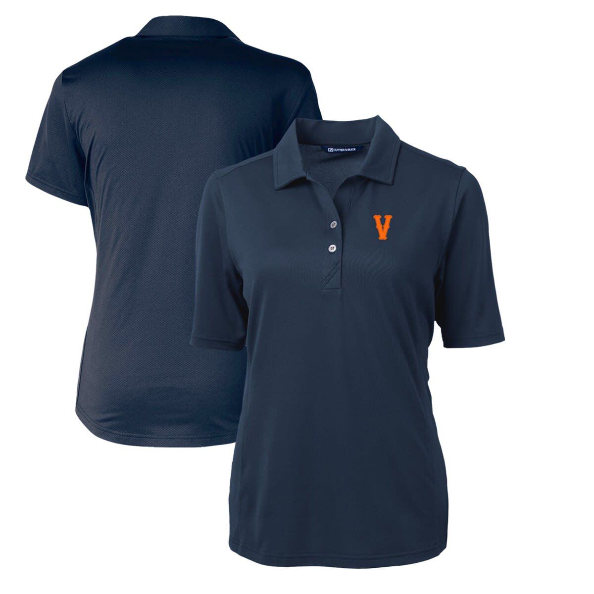 NCAA Virginia Cavaliers Vintage Team Virtue Eco Pique Recycled Polo