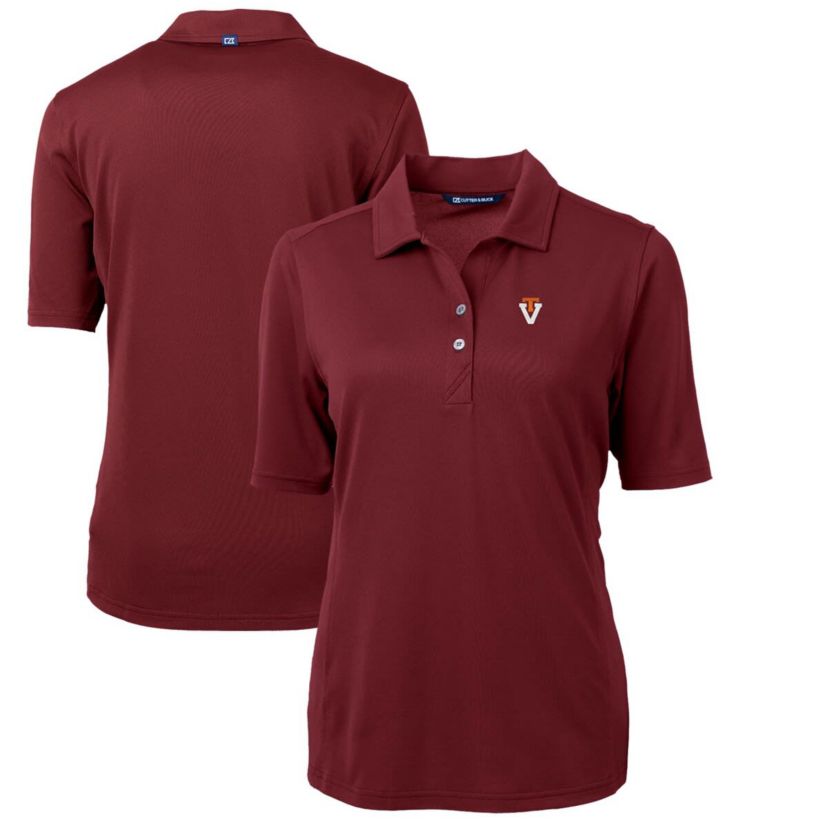 NCAA Virginia Tech Hokies Team Virtue Eco Pique Recycled Polo