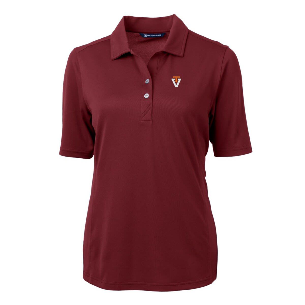 NCAA Virginia Tech Hokies Team Virtue Eco Pique Recycled Polo