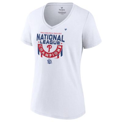 MLB Fanatics Philadelphia Phillies 2022 National League s Locker Room V-Neck T-Shirt