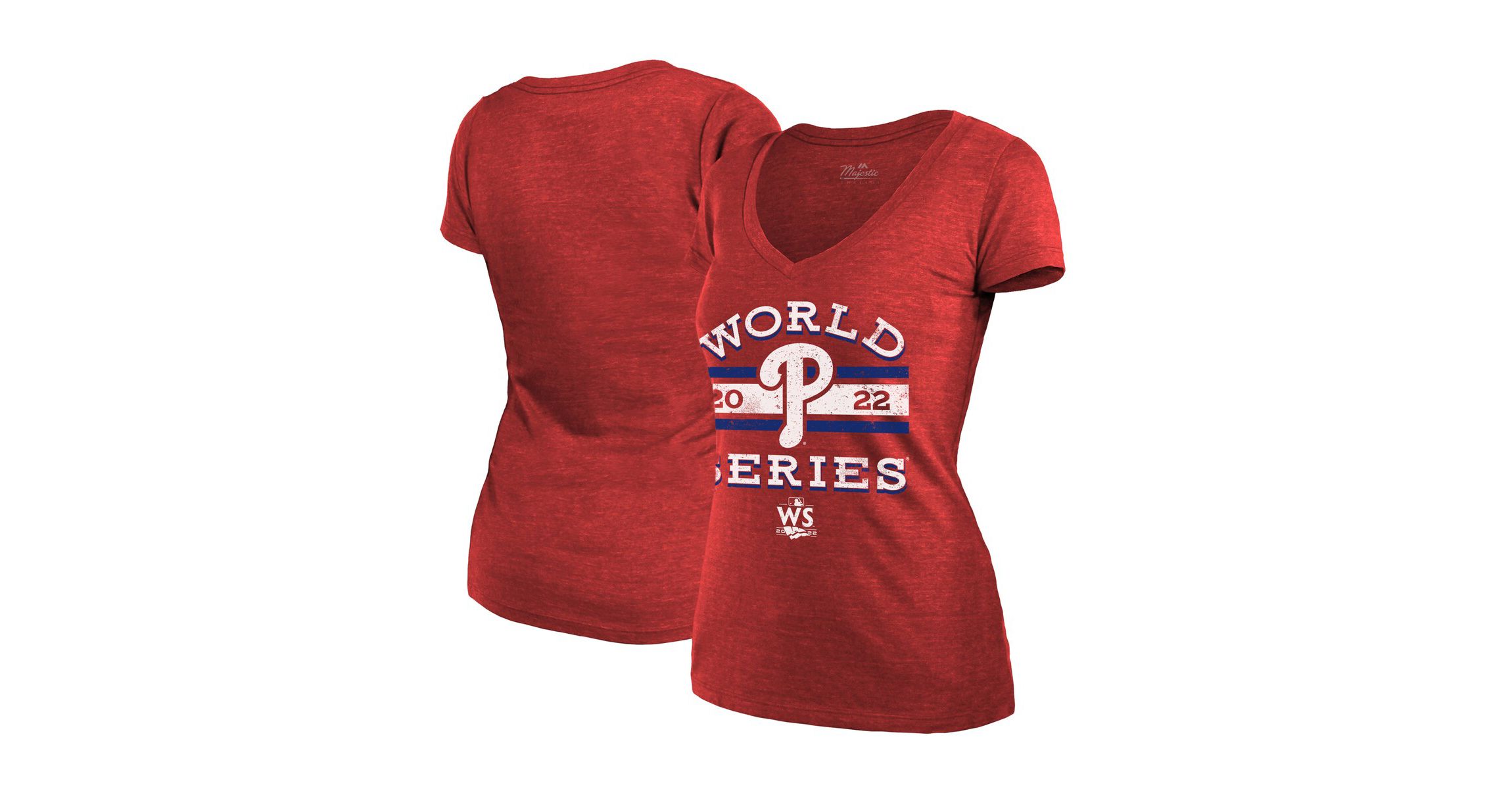 MLB Philadelphia Phillies 2022 World Series Modest V-Neck T-Shirt