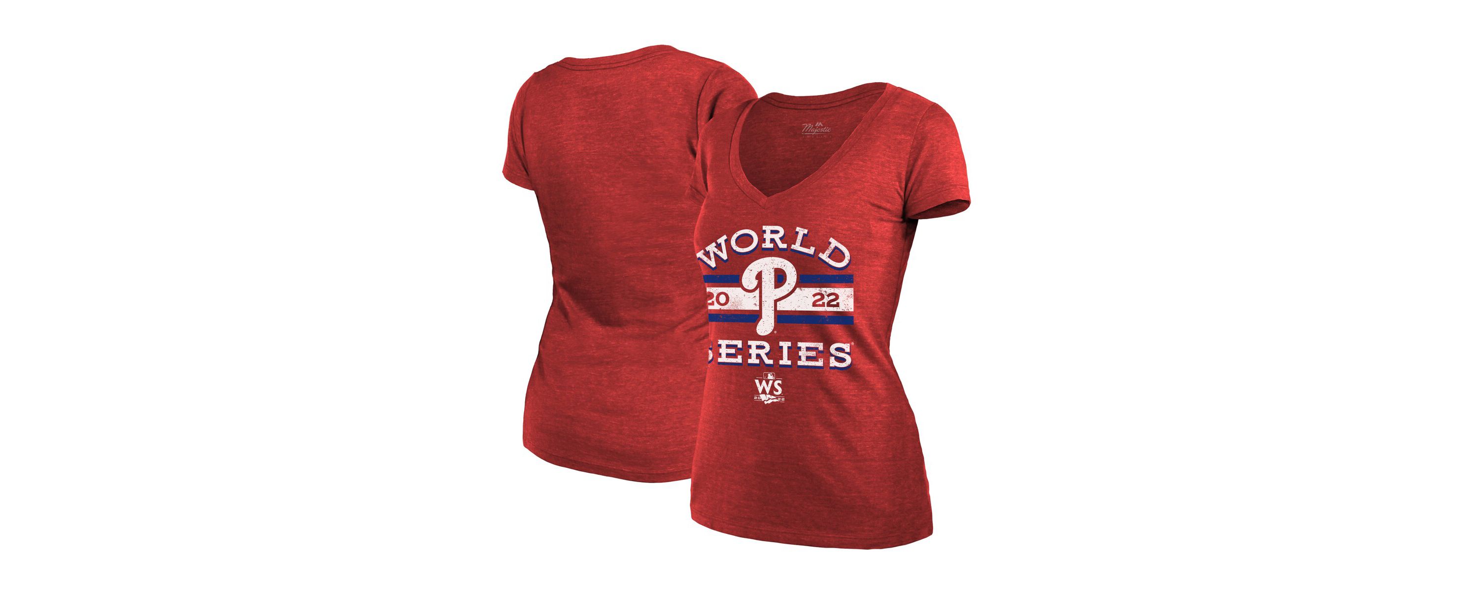 MLB Philadelphia Phillies 2022 World Series Modest V-Neck T-Shirt