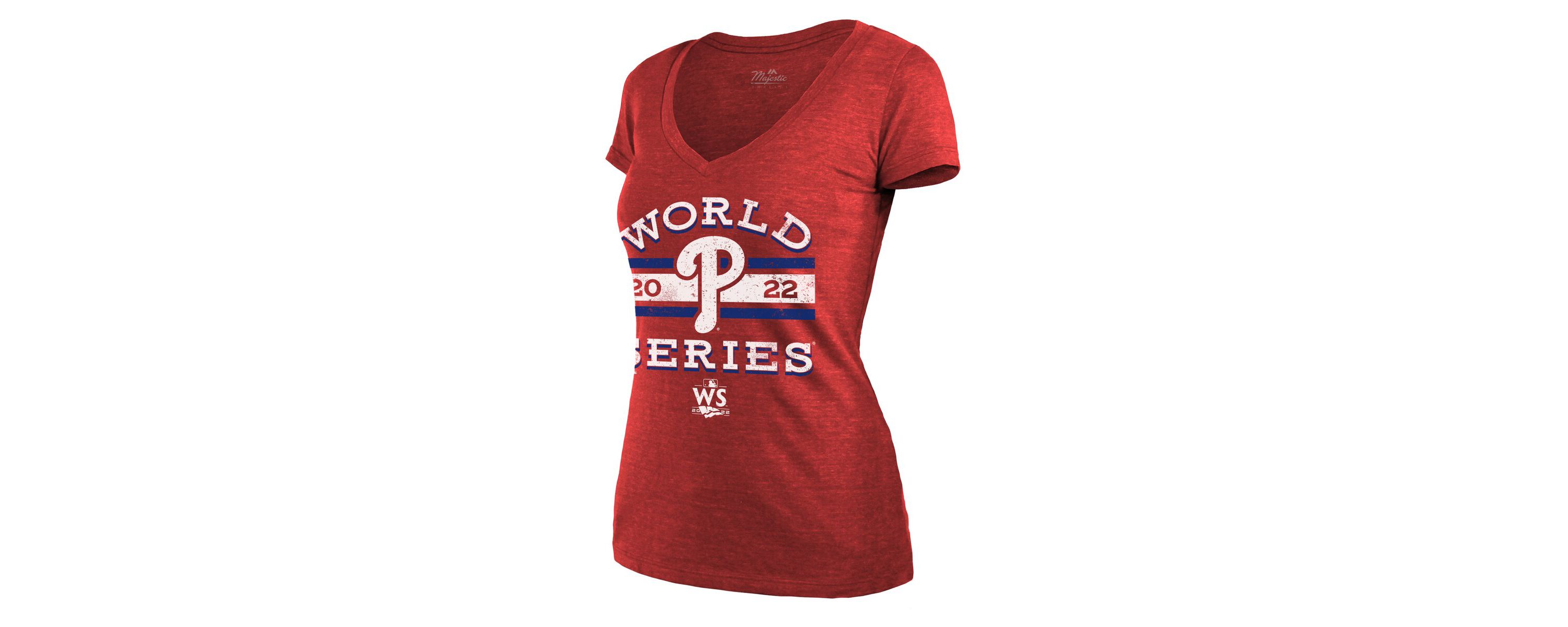 MLB Philadelphia Phillies 2022 World Series Modest V-Neck T-Shirt