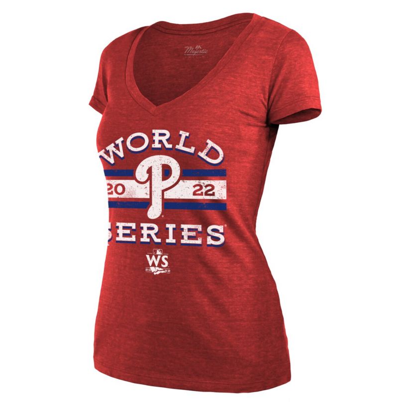 MLB Philadelphia Phillies 2022 World Series Modest V-Neck T-Shirt