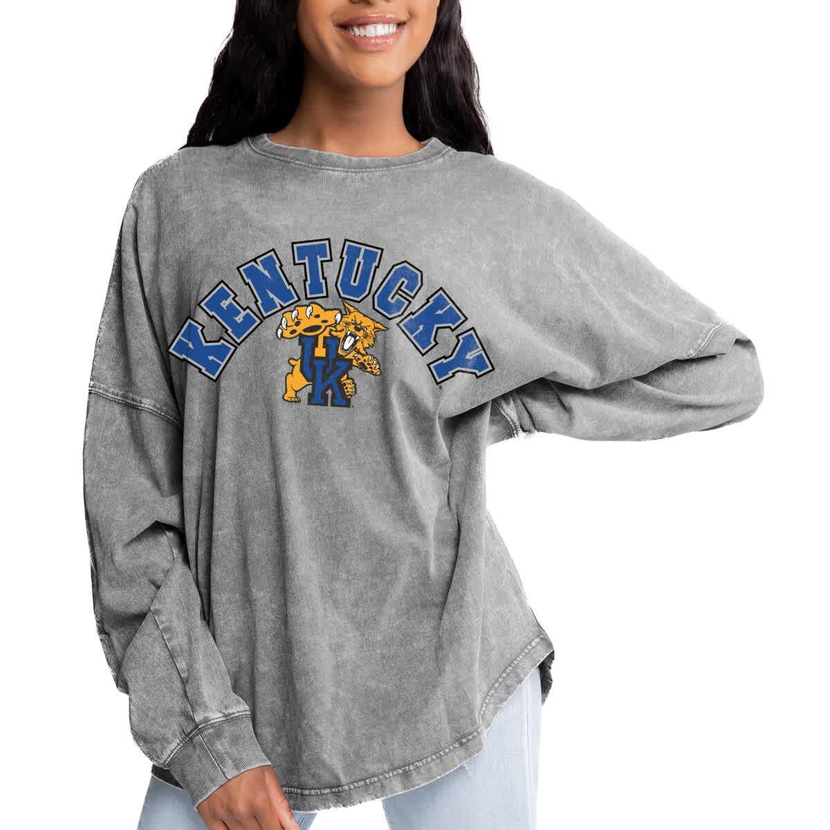 NCAA Kentucky Wildcats Faded Wash Pullover Sweatshirt
