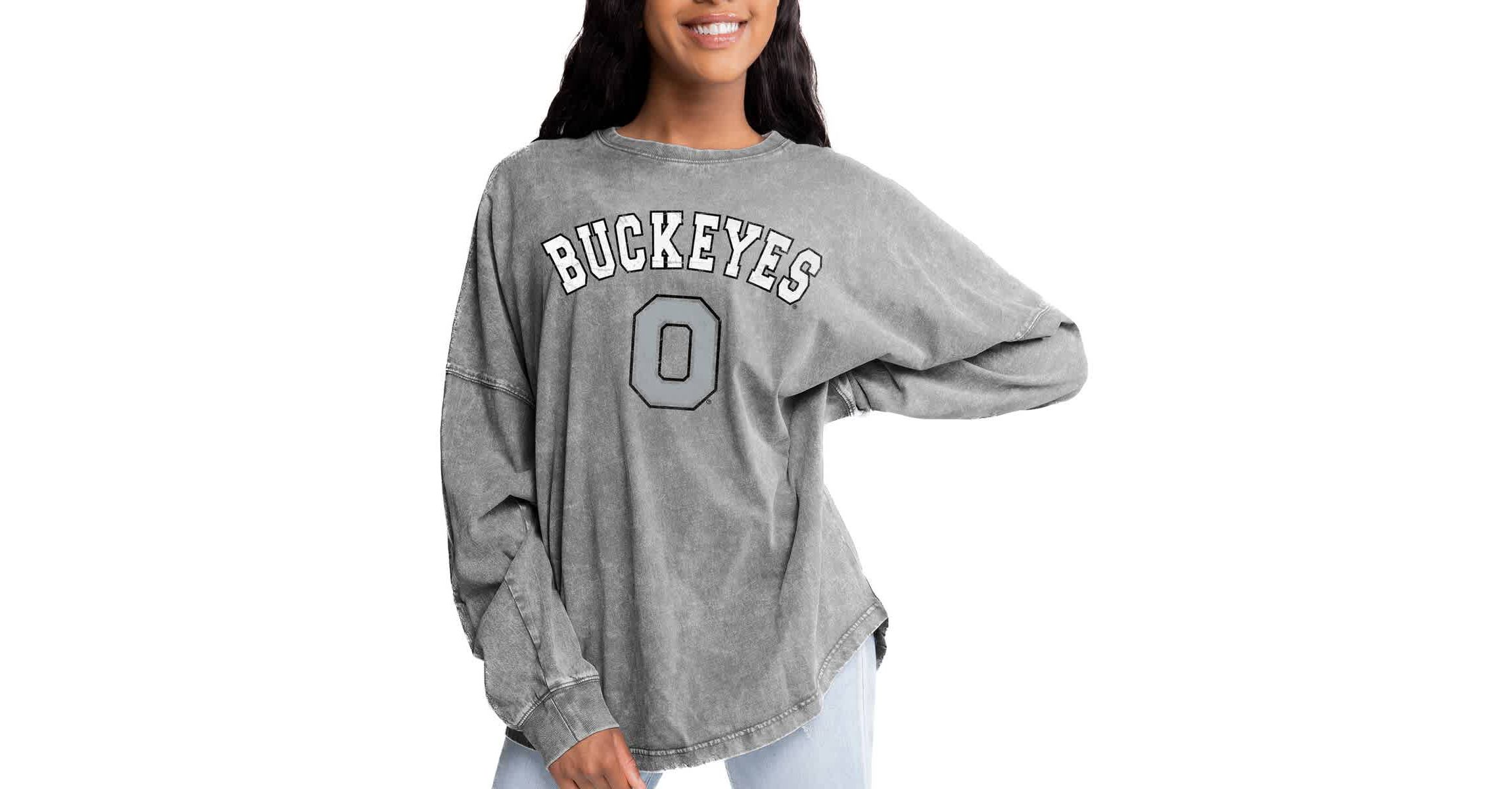 NCAA Ohio State Buckeyes Faded Wash Pullover Sweatshirt