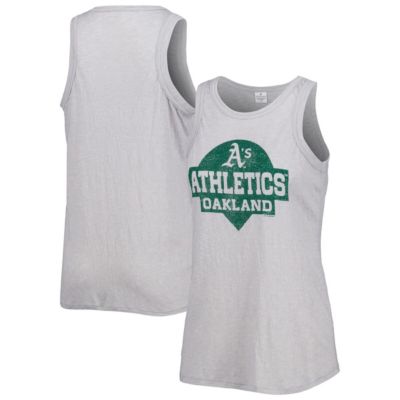 Soft as a Grape Cooperstown Teams Oakland Athletics Tri-Blend Tank Top