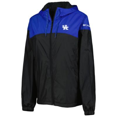 NCAA Black/Royal Kentucky Wildcats Flash Forward Full-Zip Hoodie Windbreaker Jacket