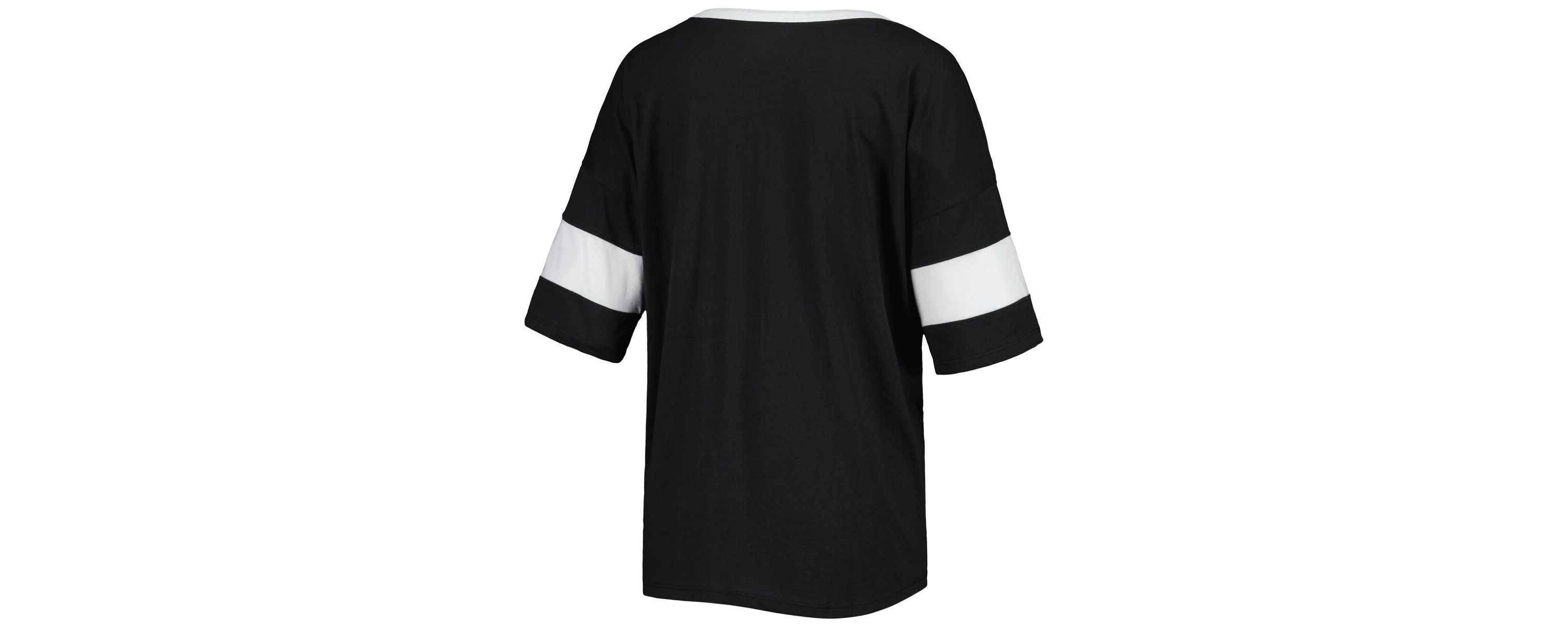 NCAA Wake Forest Demon Deacons Jumbo Arch Striped Half-Sleeve T-Shirt