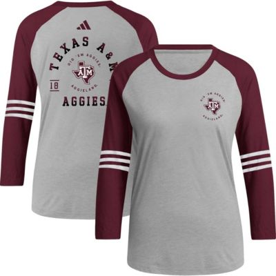 NCAA Texas A&M Aggies Baseball Raglan 3/4-Sleeve T-Shirt