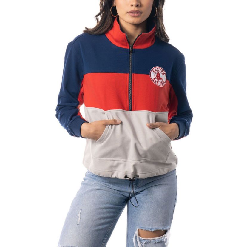 Boston Red Sox MLB Boston Sox Colorblock 1/4 Zip Jacket