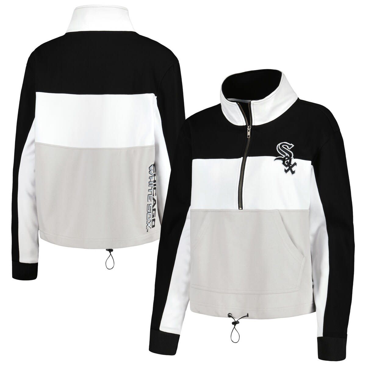 Chicago White Sox MLB Chicago Sox Colorblock 1/4 Zip Jacket