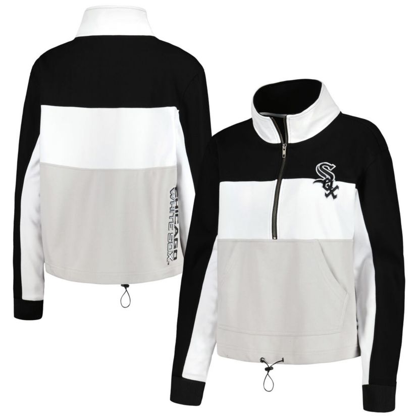 Chicago White Sox MLB Chicago Sox Colorblock 1/4 Zip Jacket