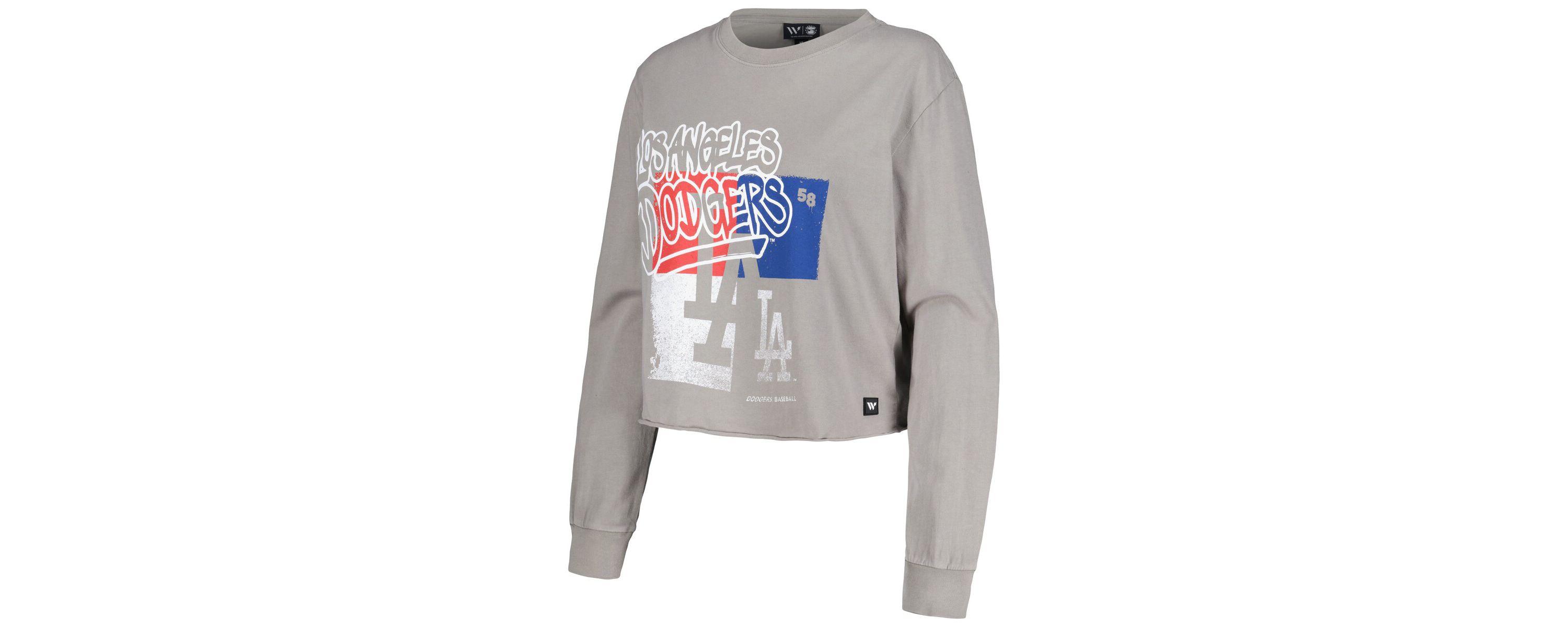 MLB Los Angeles Dodgers Cropped Long Sleeve T-Shirt