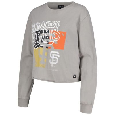 MLB San Francisco Giants Cropped Long Sleeve T-Shirt