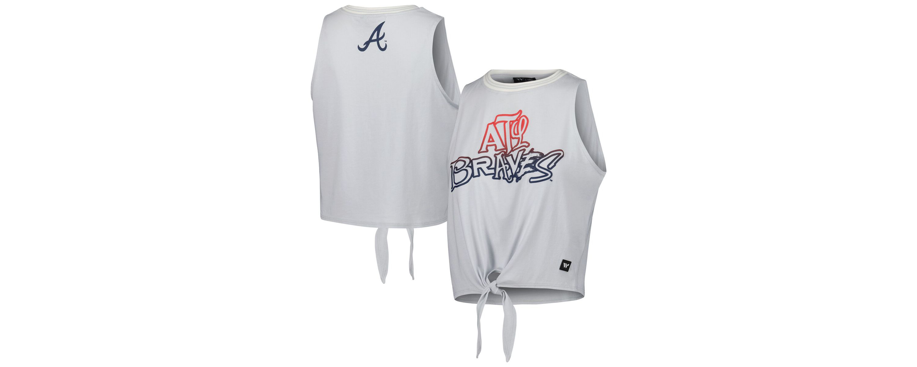 MLB Atlanta Braves Twisted Tie Front Tank Top