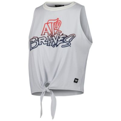 MLB Atlanta Braves Twisted Tie Front Tank Top