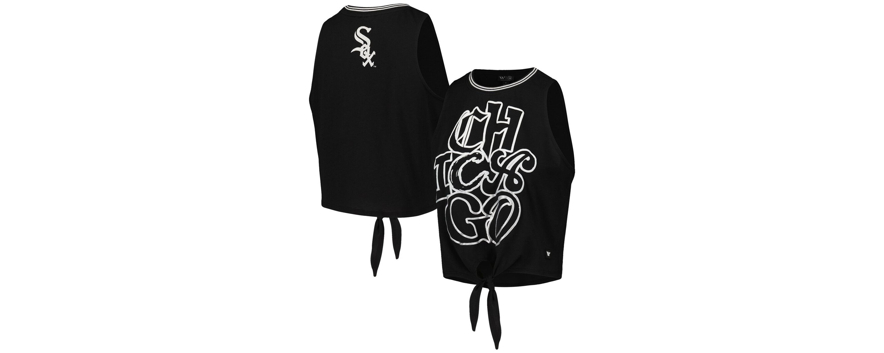 Chicago White Sox MLB Chicago Sox Twisted Tie Front Tank Top