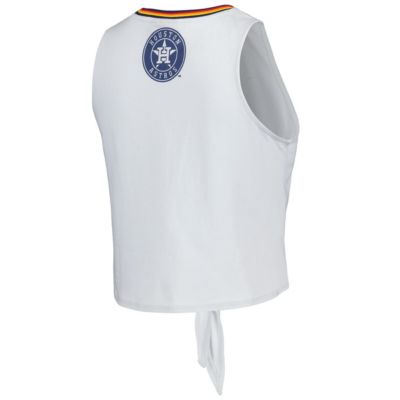 MLB Houston Astros Twisted Tie Front Tank Top