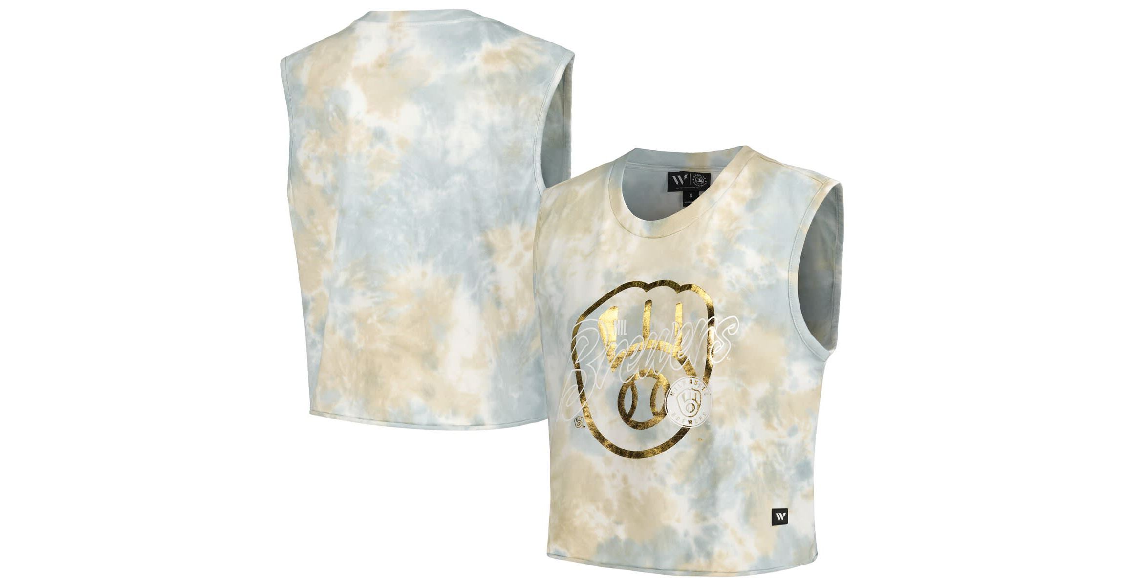 MLB Milwaukee Brewers Washed Muscle Tank Top