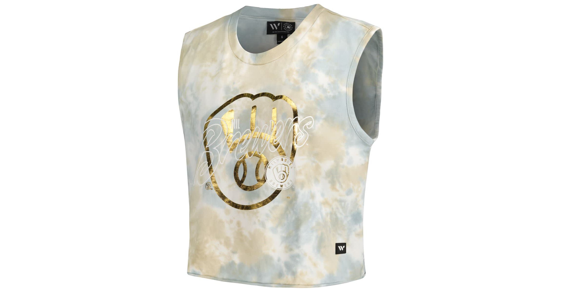 MLB Milwaukee Brewers Washed Muscle Tank Top