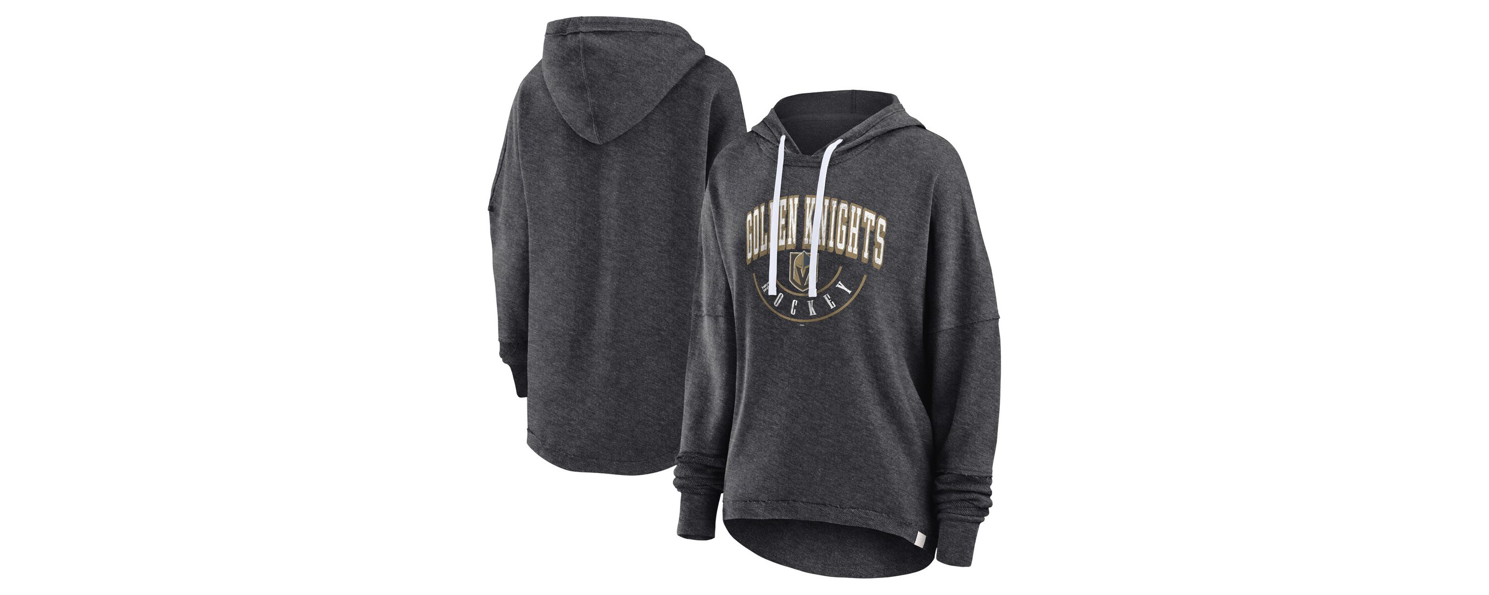 NHL Fanatics Vegas Golden Knights Lux Lounge Helmet Arch Pullover Hoodie