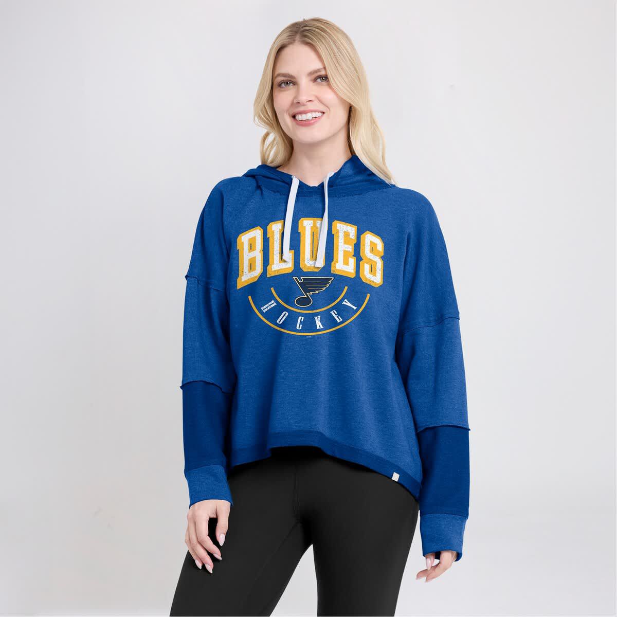 NHL Fanatics St. Louis Blues Lux Lounge Helmet Arch Pullover Hoodie