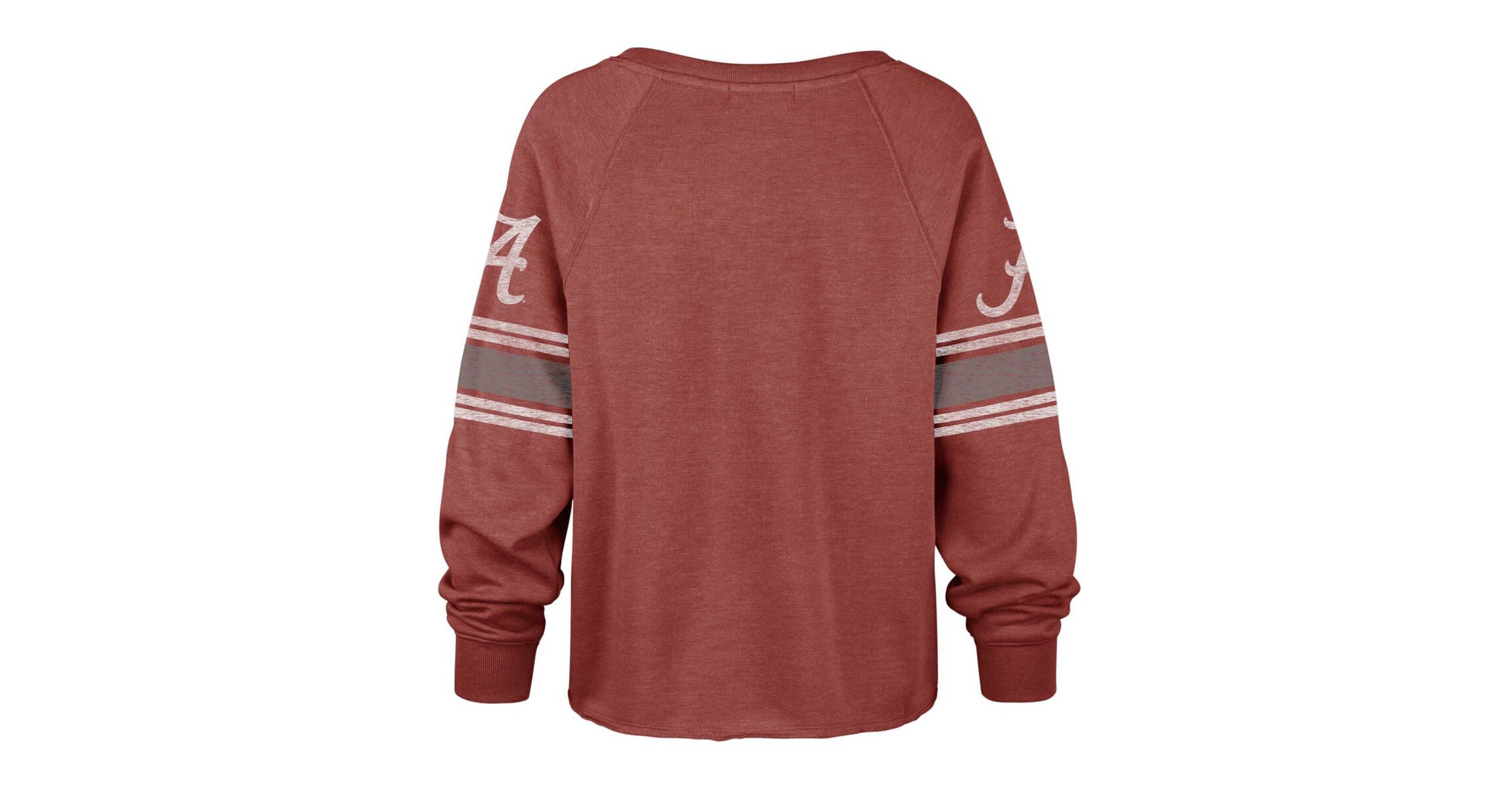Alabama Crimson Tide NCAA Alabama Tide Allie Modest Raglan Long Sleeve Cropped T-Shirt