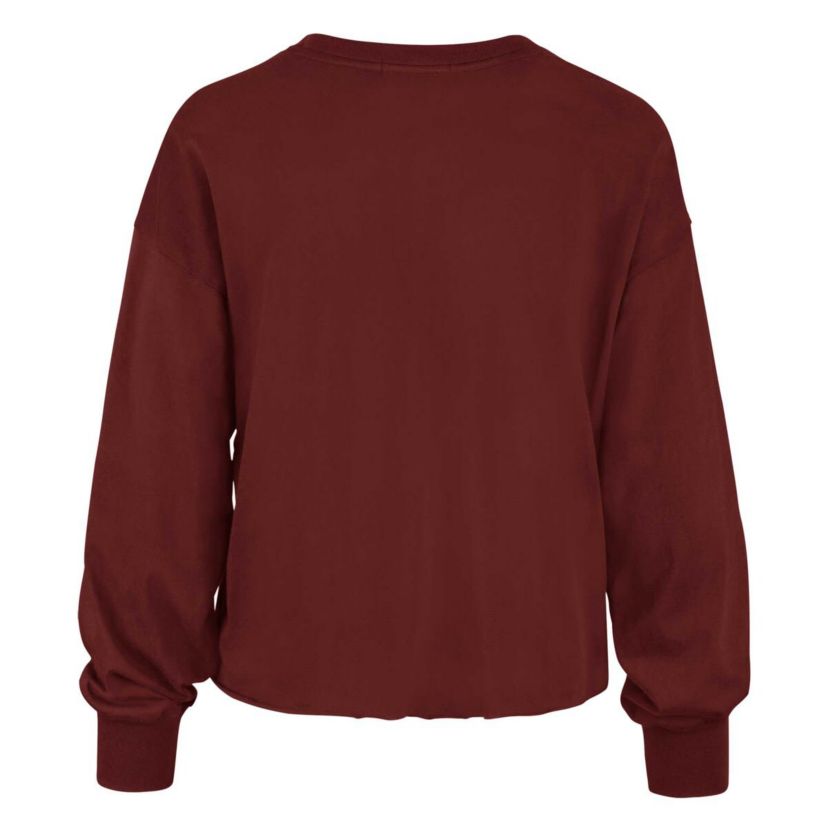 NCAA Arkansas Razorbacks Bottom Line Parkway Long Sleeve High Waist T-Shirt