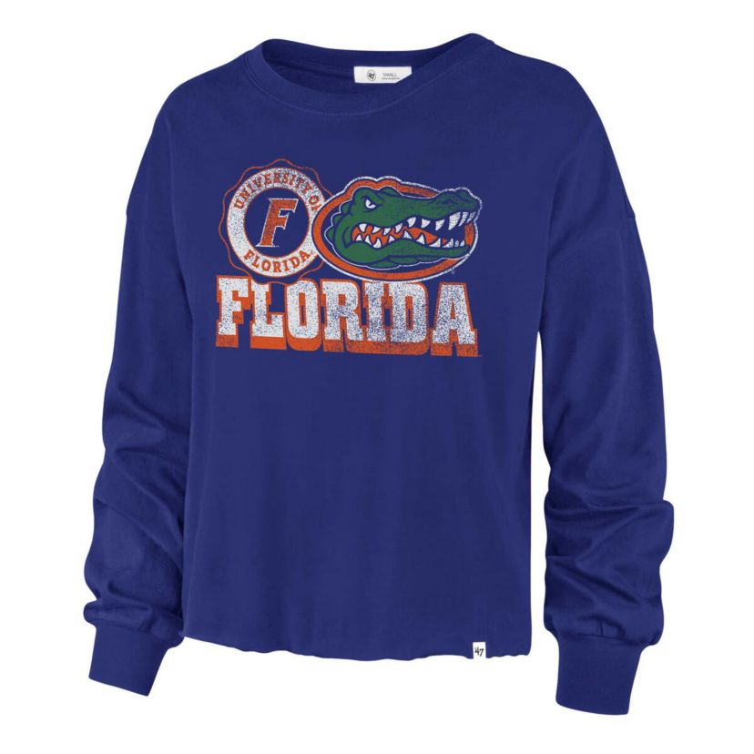 NCAA Florida Gators Bottom Line Parkway Long Sleeve High Waist T-Shirt