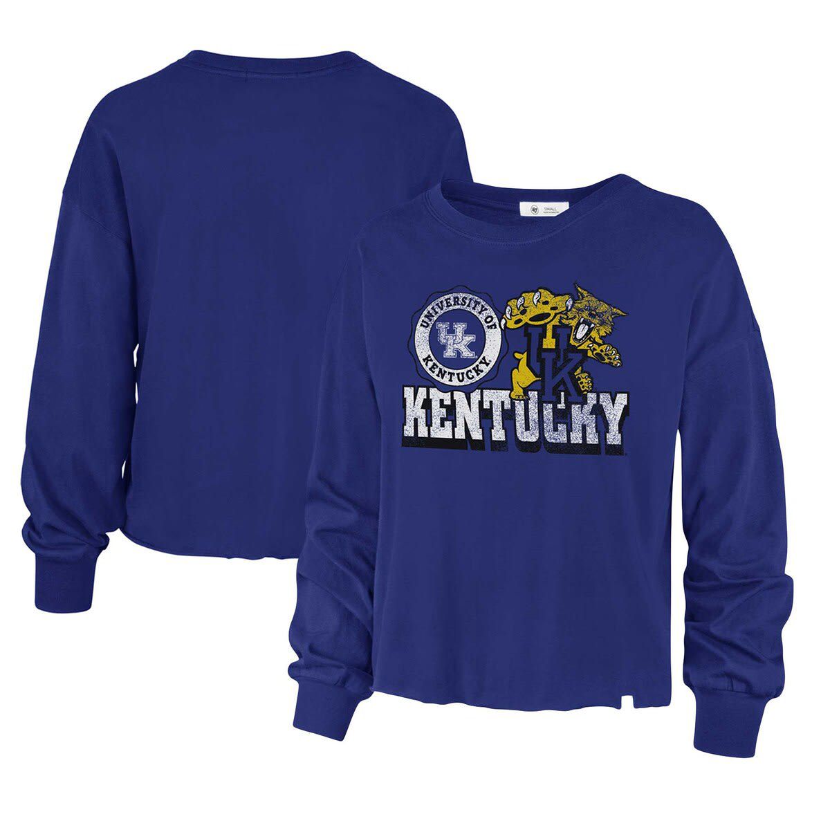 NCAA Kentucky Wildcats Bottom Line Parkway Long Sleeve High Waist T-Shirt
