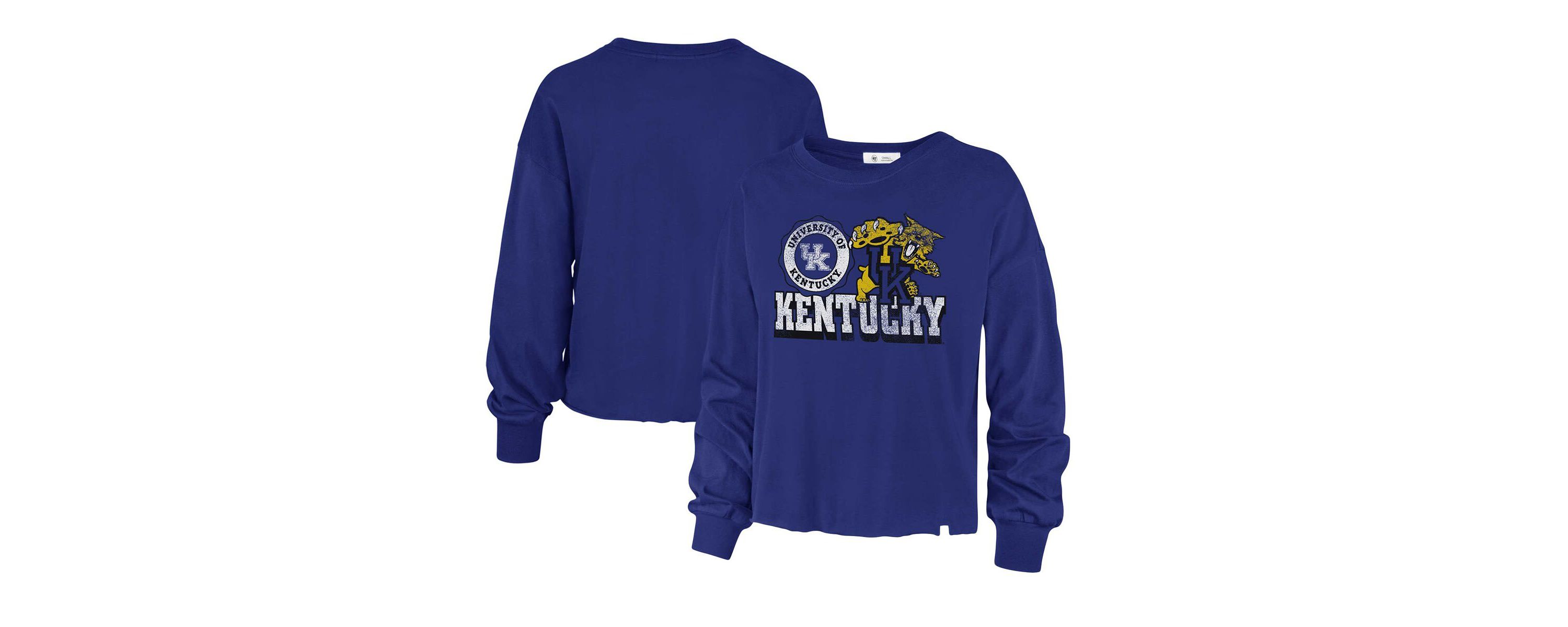 NCAA Kentucky Wildcats Bottom Line Parkway Long Sleeve High Waist T-Shirt
