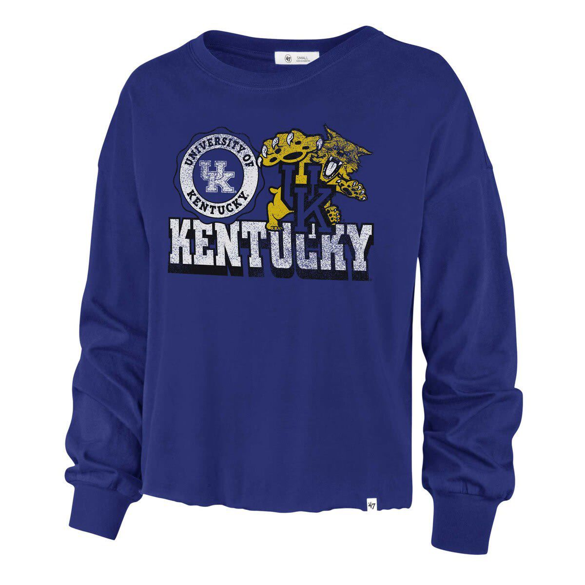 NCAA Kentucky Wildcats Bottom Line Parkway Long Sleeve High Waist T-Shirt